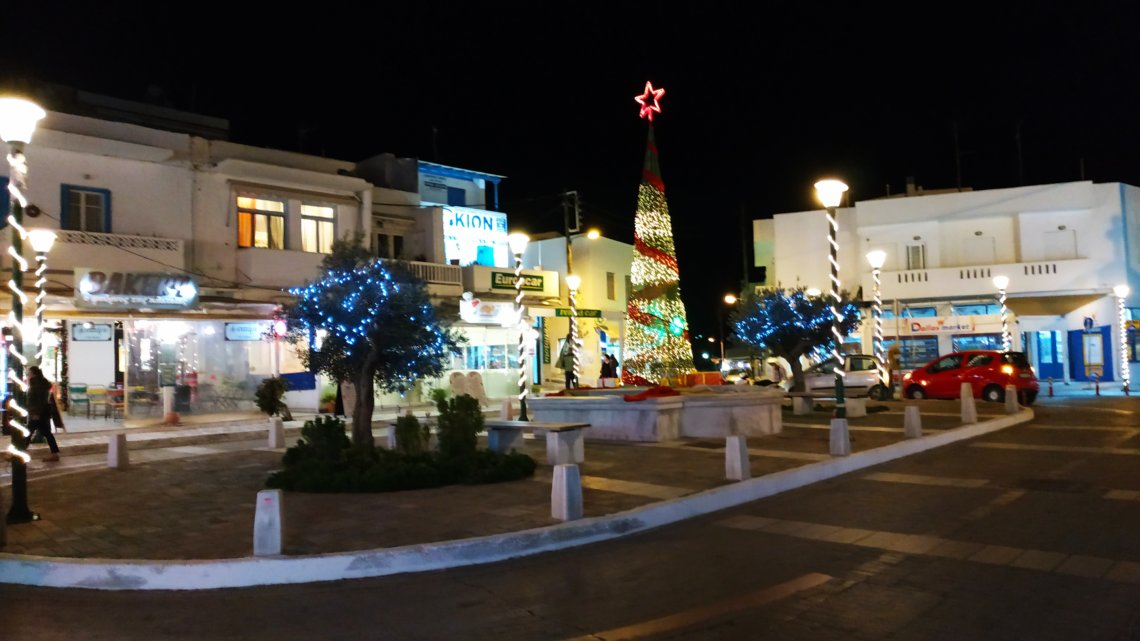 Naxos en habit de Noël